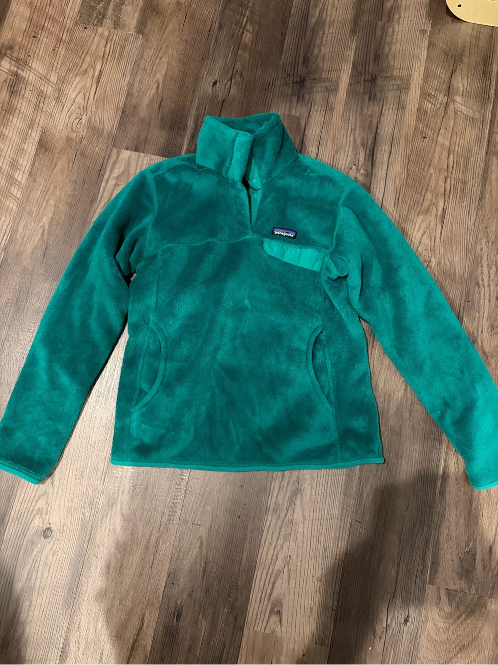 Patagonia Green Plush Fleece Pullover